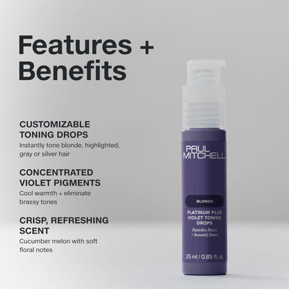 Paul Mitchell | Platinum Plus Violet Toning Drops (25ml)