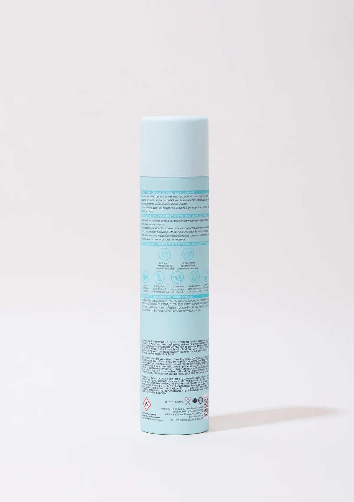 DesignMe | QUICKIE.ME Dry Shampoo for Dark Tones (330ml)