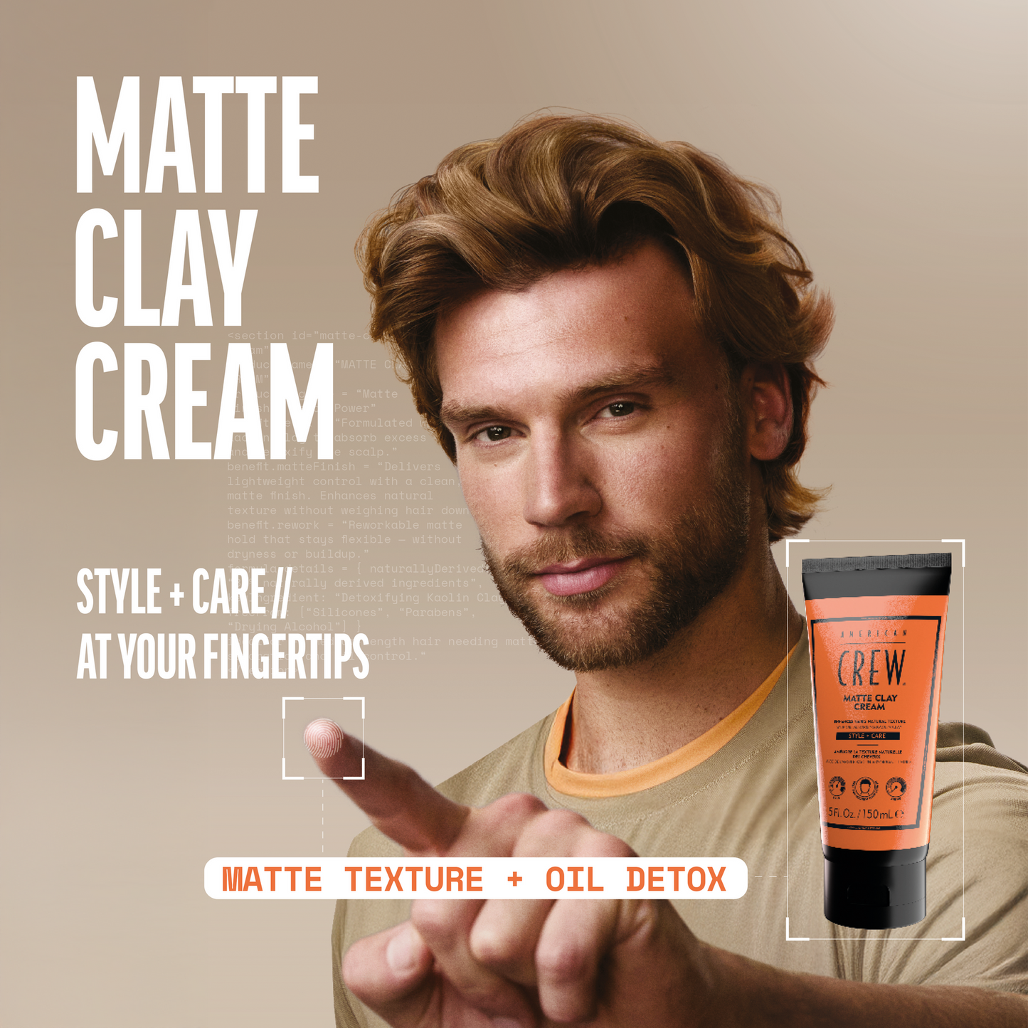 American Crew | Matte Clay Cream (150ml)