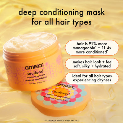amika | soulfood nourishing hair mask (500ml)