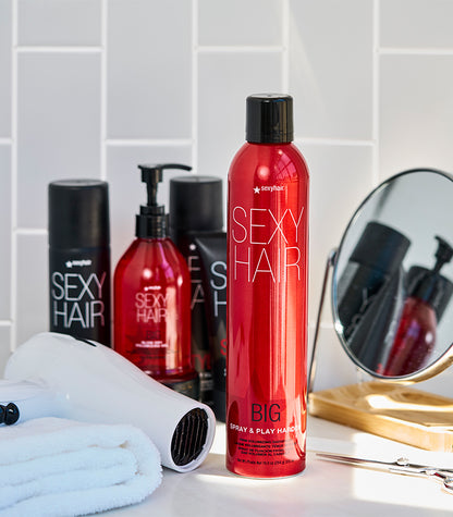 SexyHair | Spray & Play Harder • Firm Volumizing Hairspray (335ml)