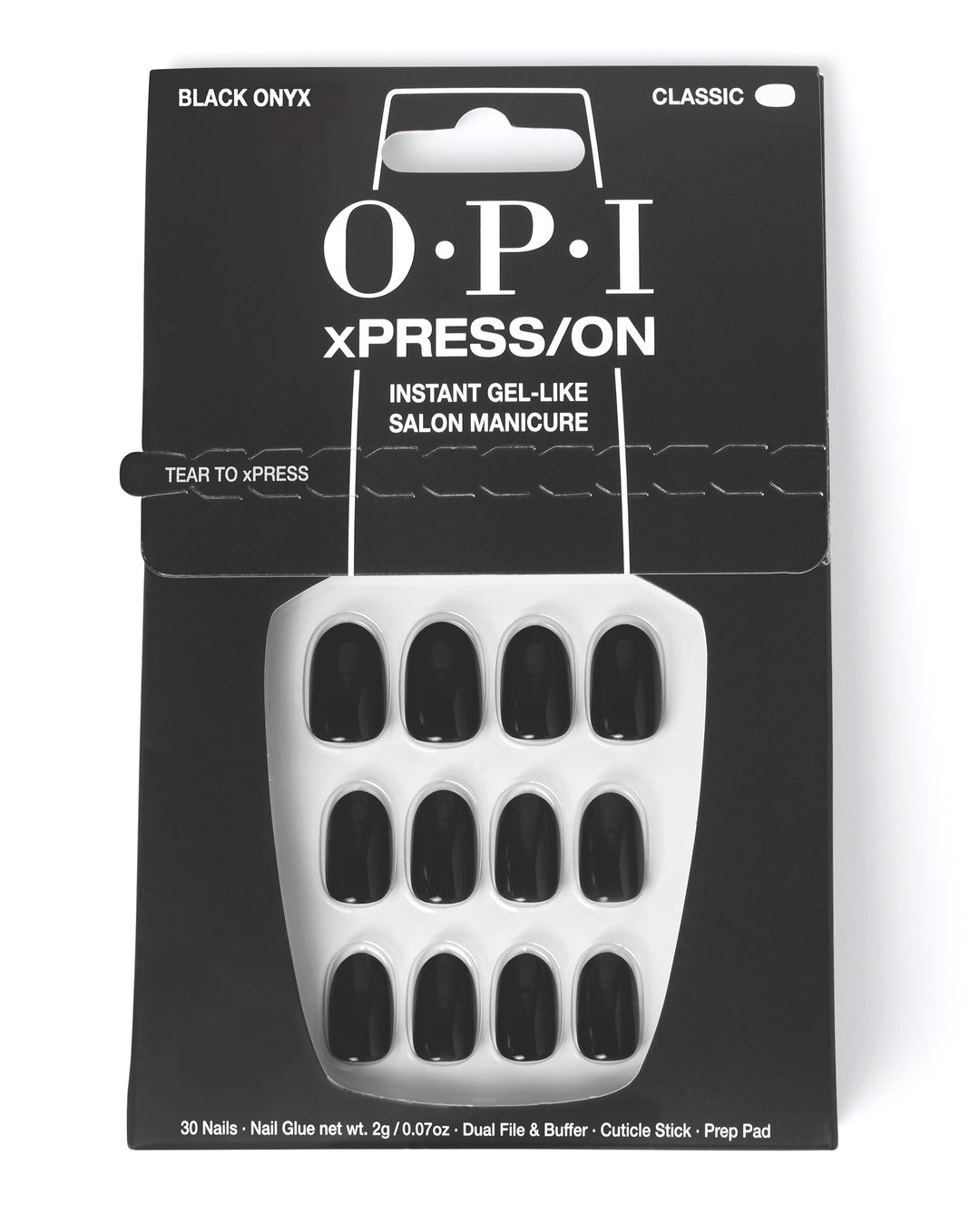 OPI | xPRESS/ON • Black Onyx (Classic)