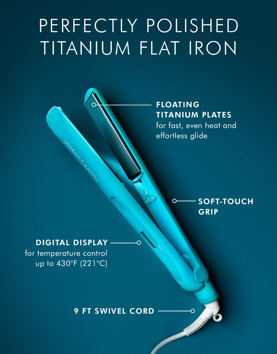 Moroccanoil | Perfectly Polished Titanium Flat Iron