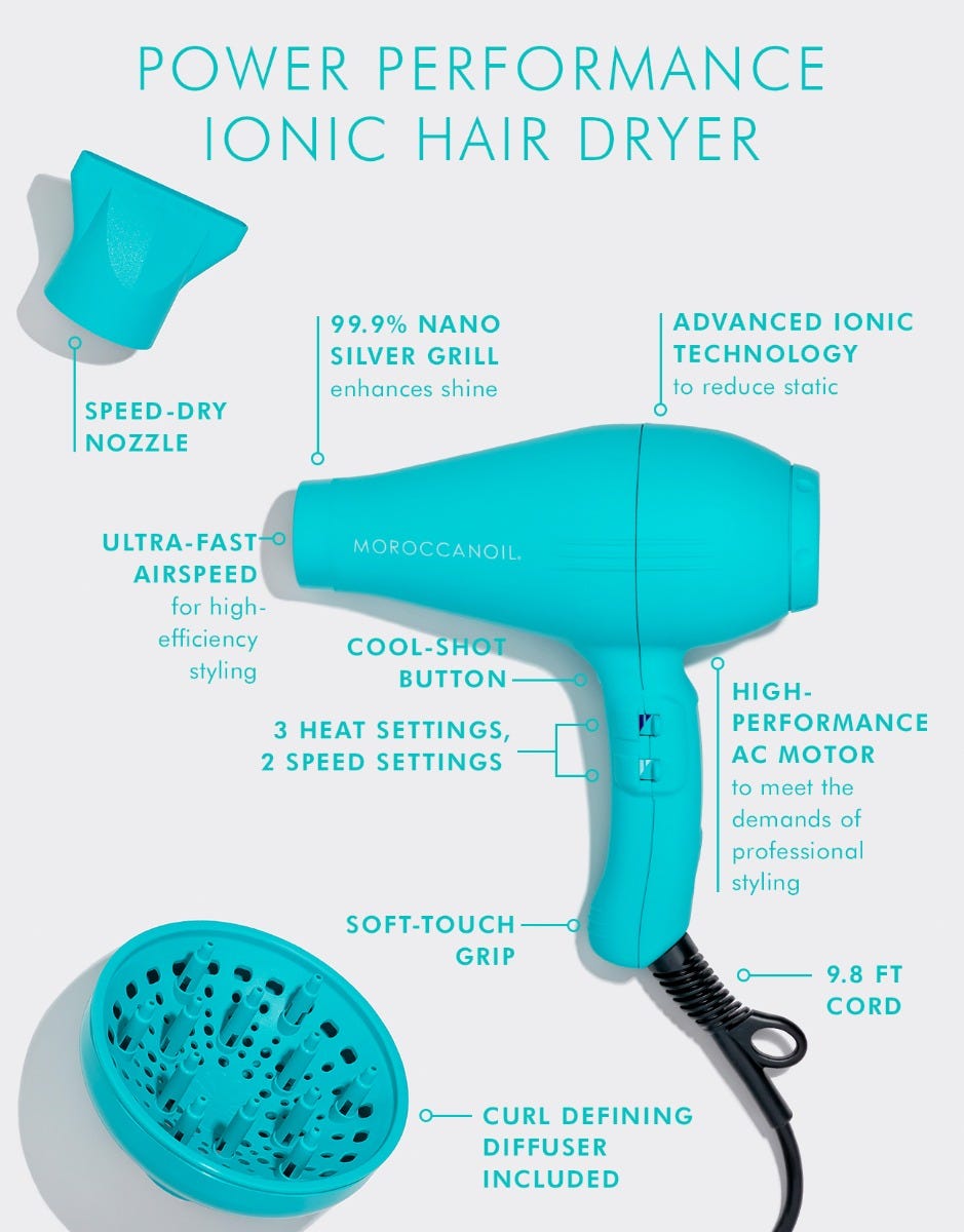 Moroccanoil | Power Performance Ionic Hair Dryer