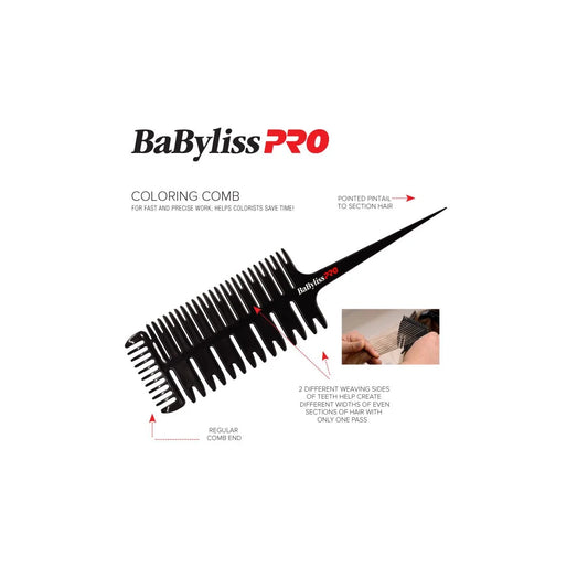 BaBylissPRO | Colouring Comb Pintail Black