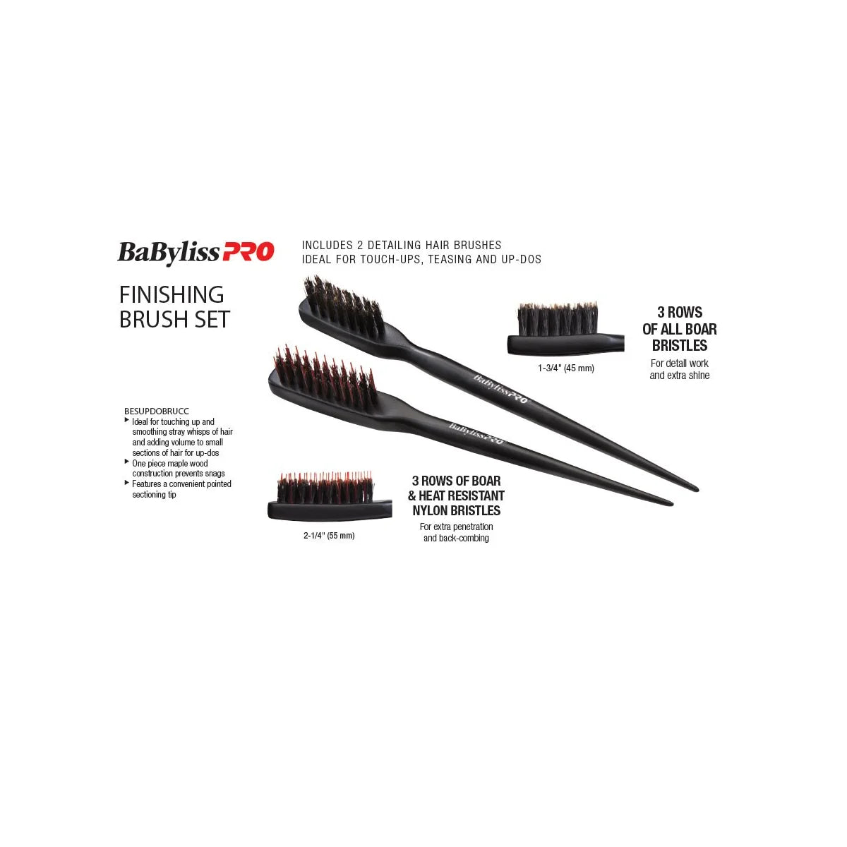 BaBylissPRO | Finishing Brush Set