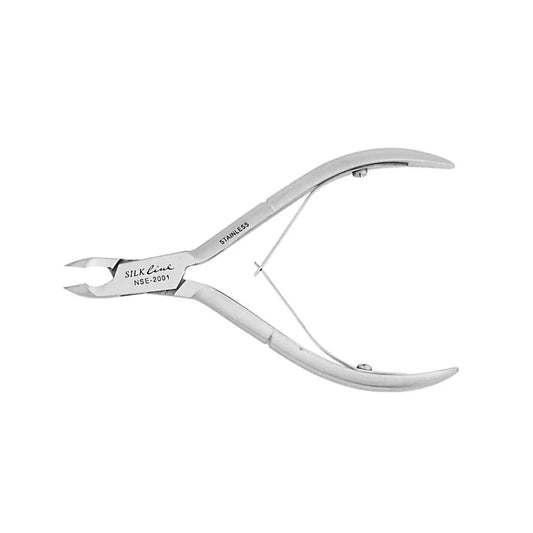 Silkline | Cuticle Nipper Half Jaw Satin Finish 4 Inches