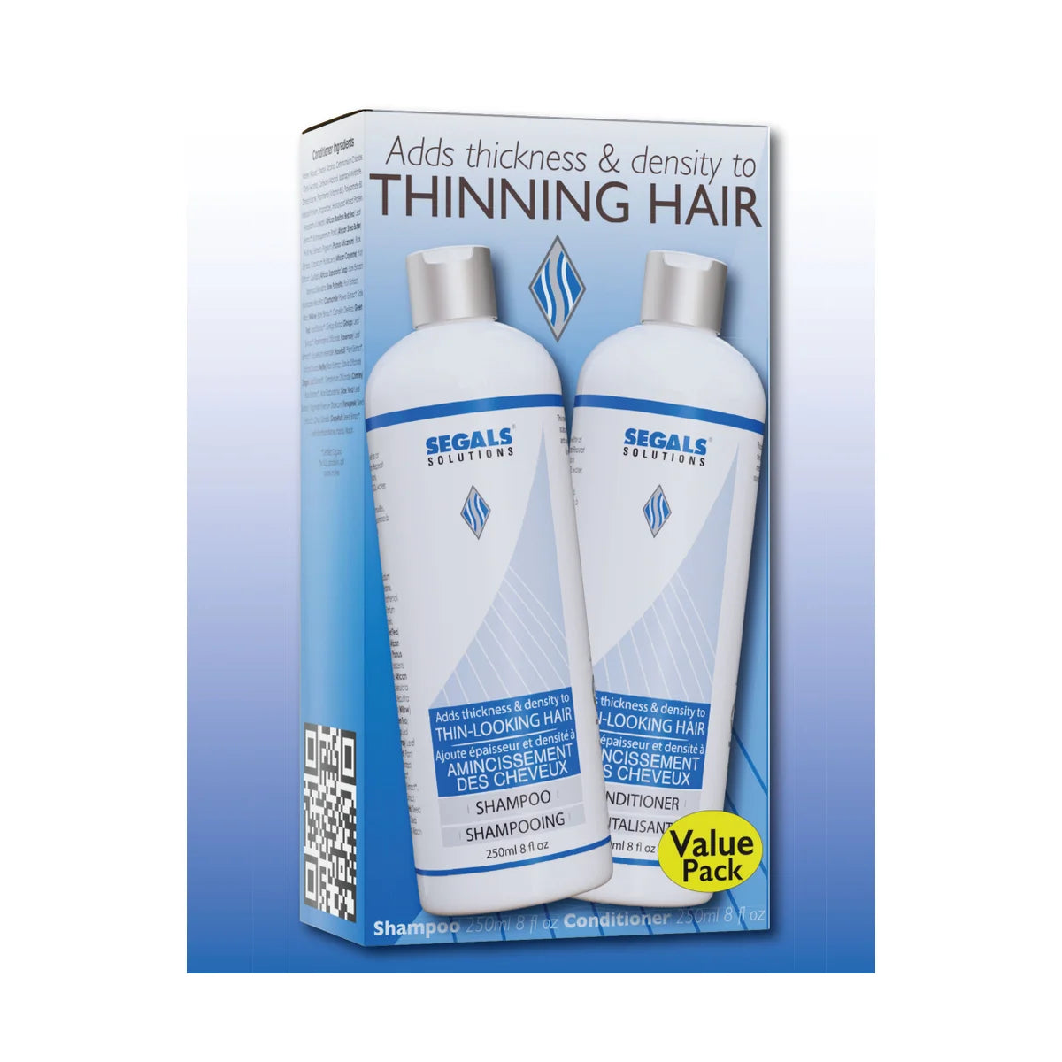 Segals Solutions | Thinning Shampoo and Conditioner Duo (250ml)