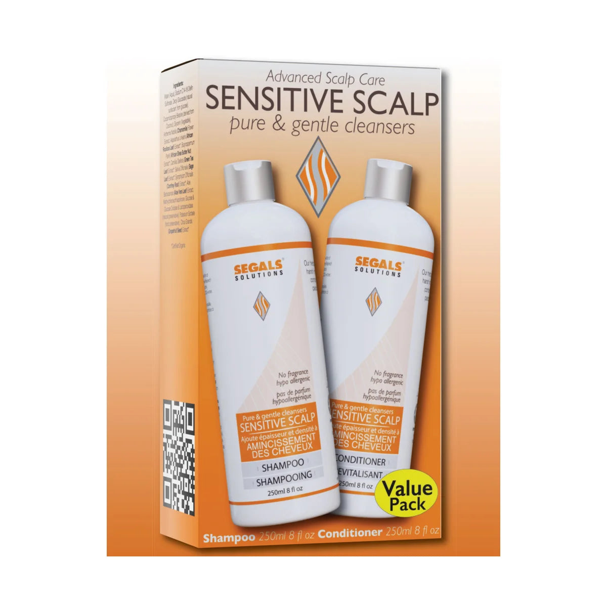 Segals Solutions | Sensitive Allergic Shampoo and Conditioner Duo (250ml)