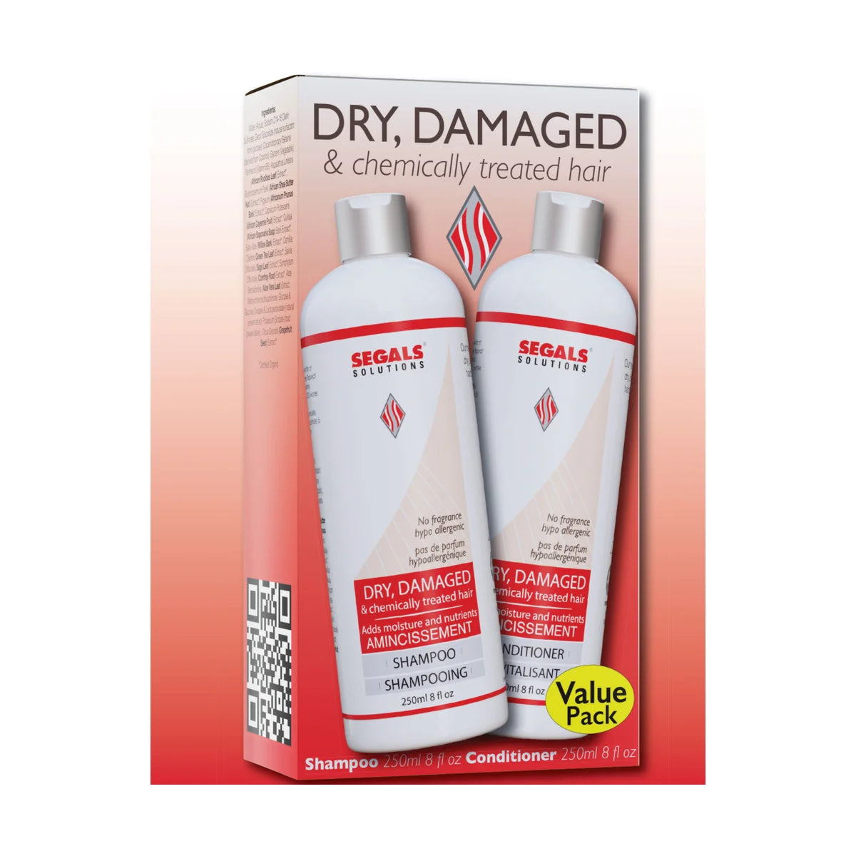 Segals Solutions | Dry Damage Repair Shampoo and Conditioner Duo (250ml)