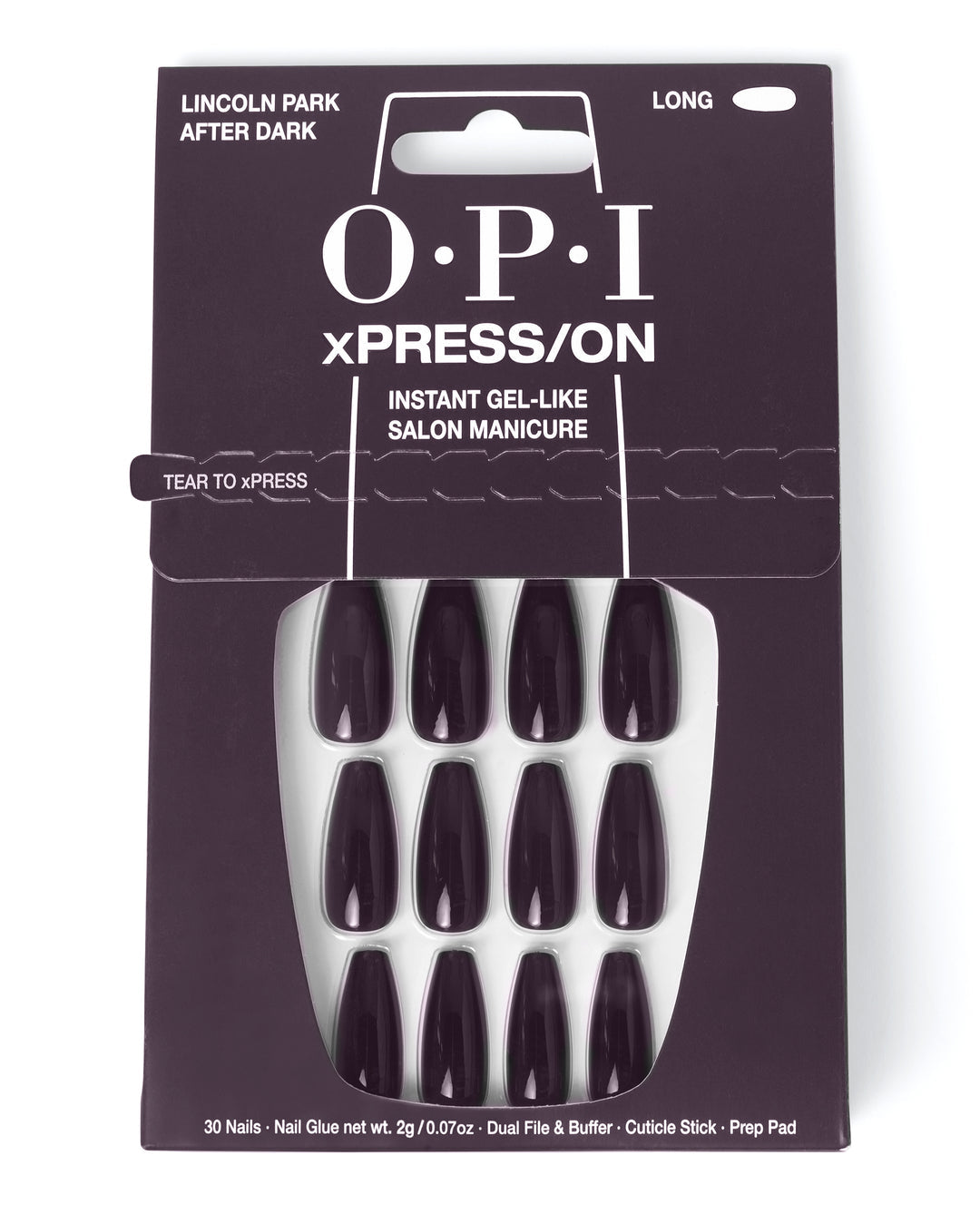 OPI | xPRESS/ON • Lincoln Park After Dark (Long)