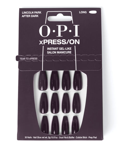 OPI | xPRESS/ON • Lincoln Park After Dark (Long)