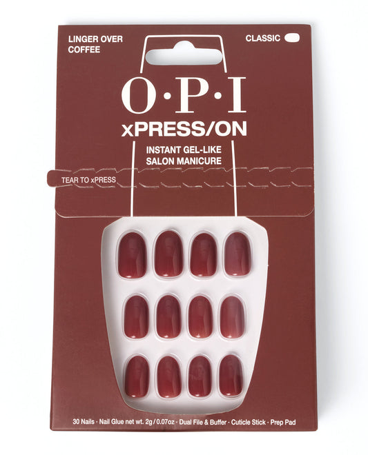 OPI | xPRESS/ON • Linger Over Coffee (Classic)