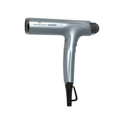 Olivia Garden | SuperHP Hair Dryer – Silver Blue