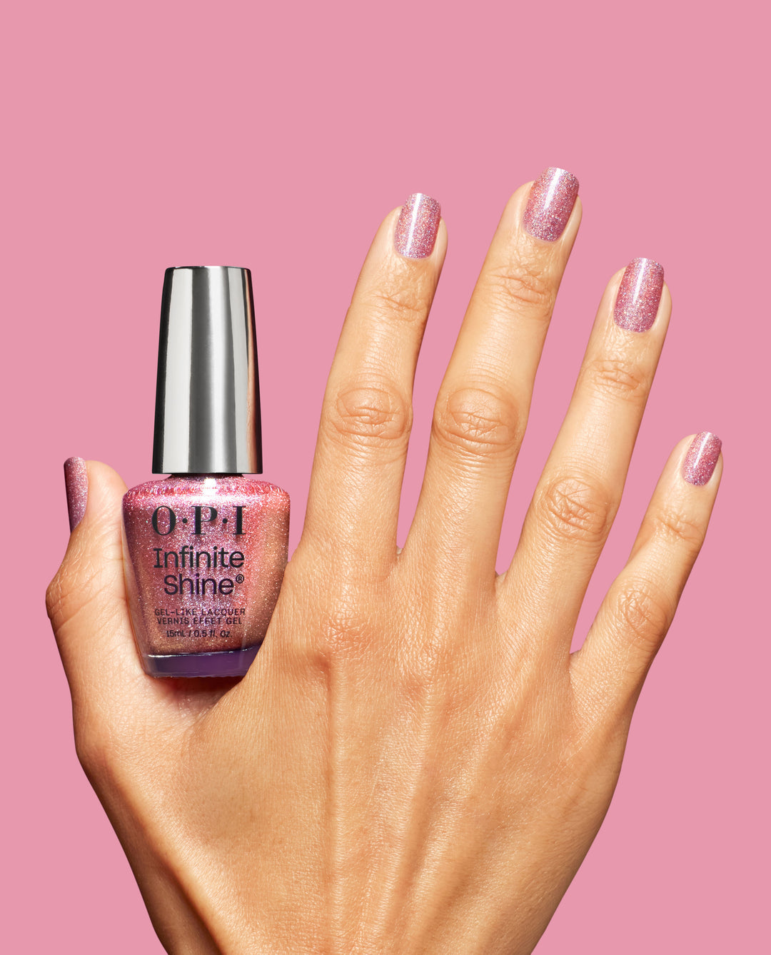 OPI | Infinite Shine • Good Enough to Treat: Pinkish Delight