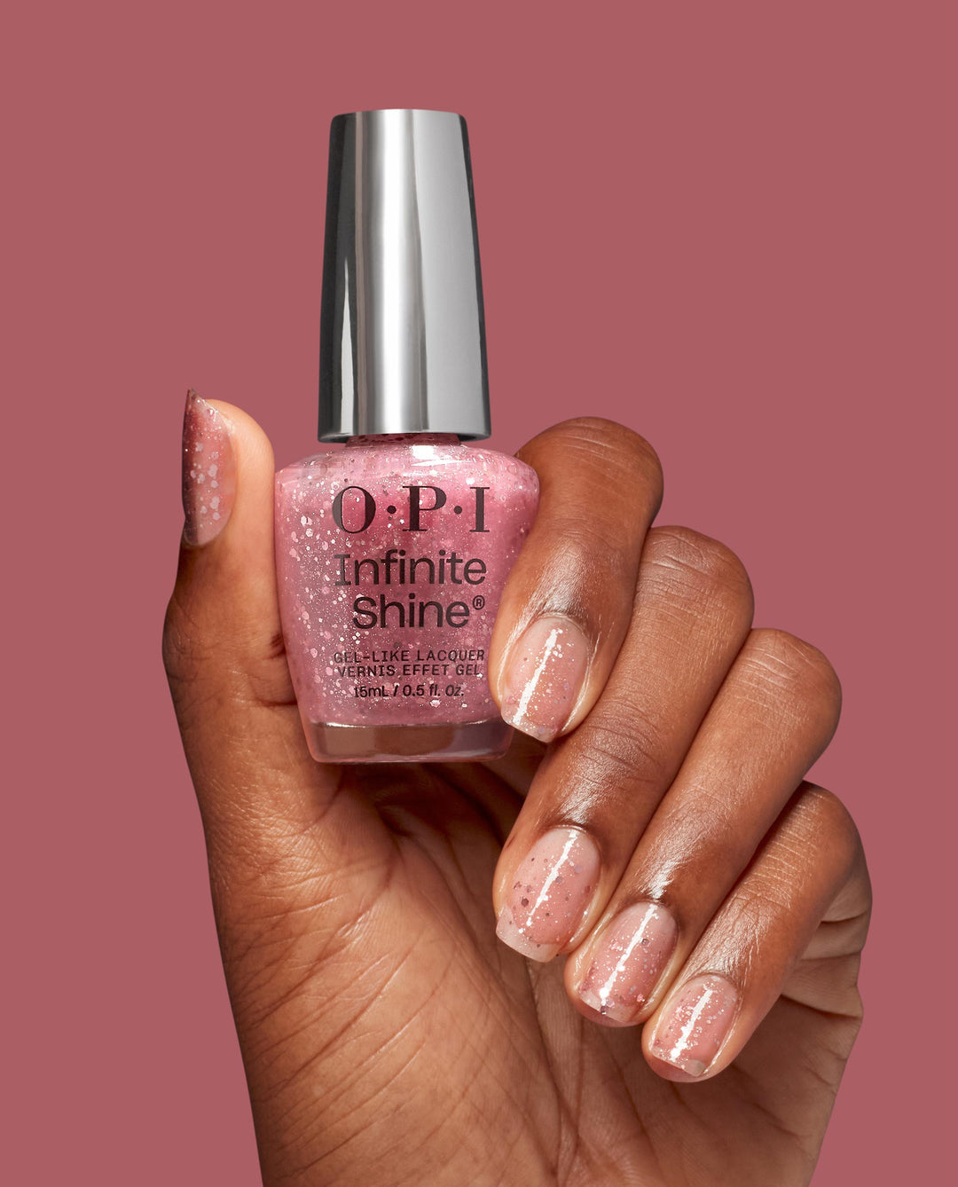 OPI | Infinite Shine • Make 'Em Jelly!: Servin’ Pink