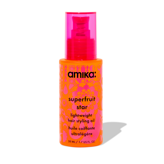amika | superfruit star lightweight hair styling + heat defense oil (50ml)