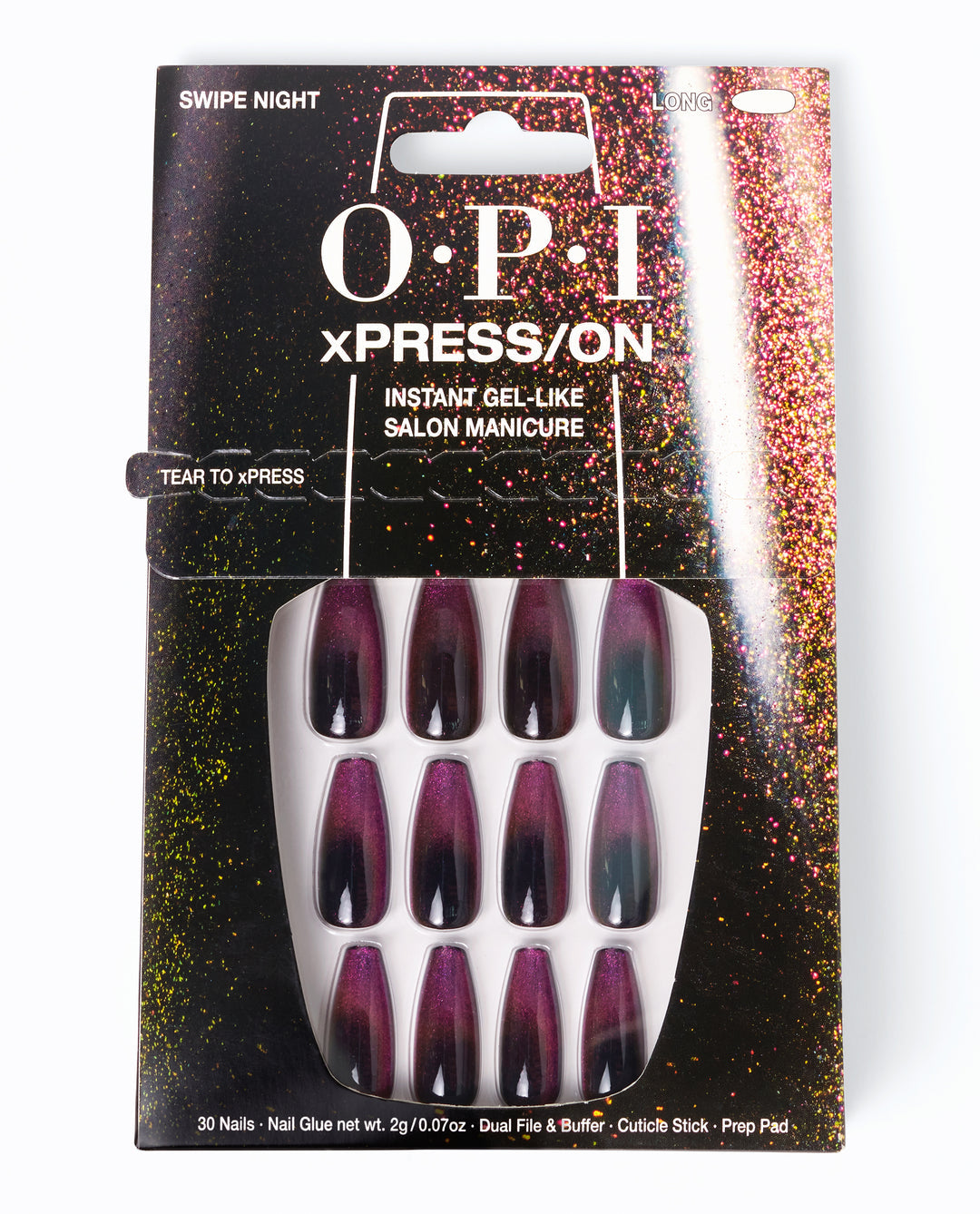 OPI | xPRESS/ON • Swipe Night (Long)