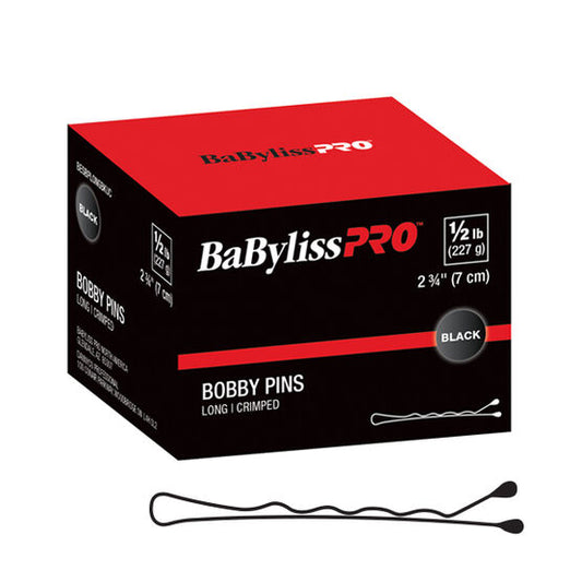 BaBylissPRO | Black Crimped Bobby Pins, 2-3/4 Inch,