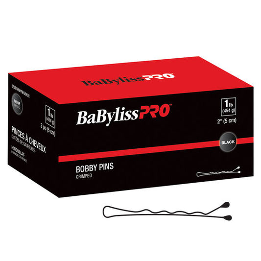 BaBylissPRO | Brown Crimped Bobby Pins, 2 Inch, 1 lb