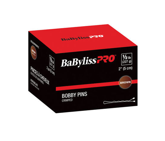 BaBylissPRO | Black Crimped Bobby Pins, 2 Inch, 1/2lb