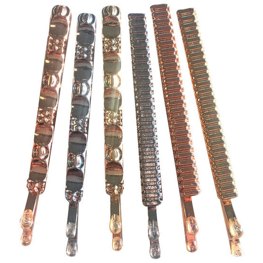 BaBylissPRO | Decorative Crimped Hair Pins, 2 Inch, 6 pack