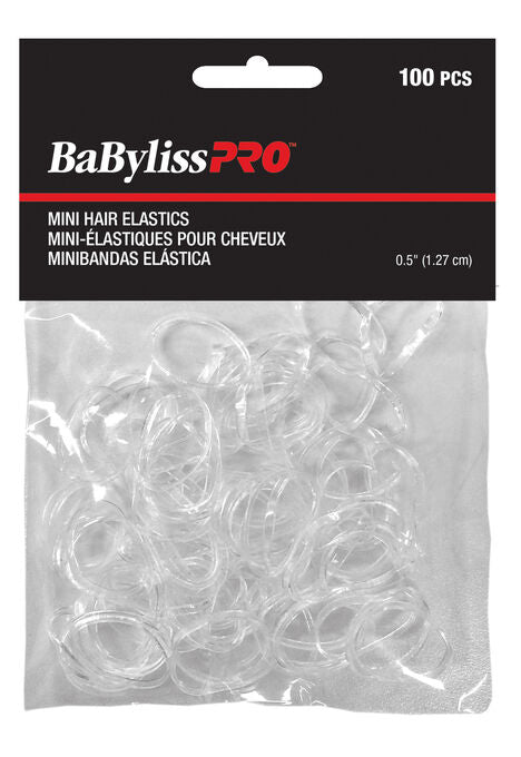 Dannyco | Transparent Mini Hair Elastics, 100 per bag