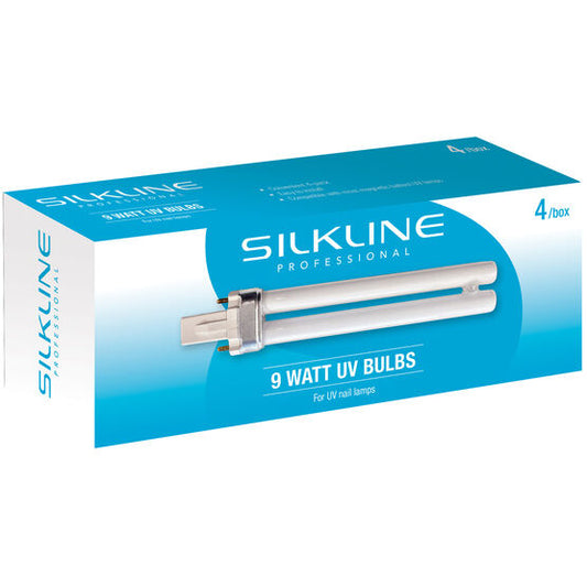 Silkline | UV Bulb For UV Lamp 4 Pack, 9 Watts