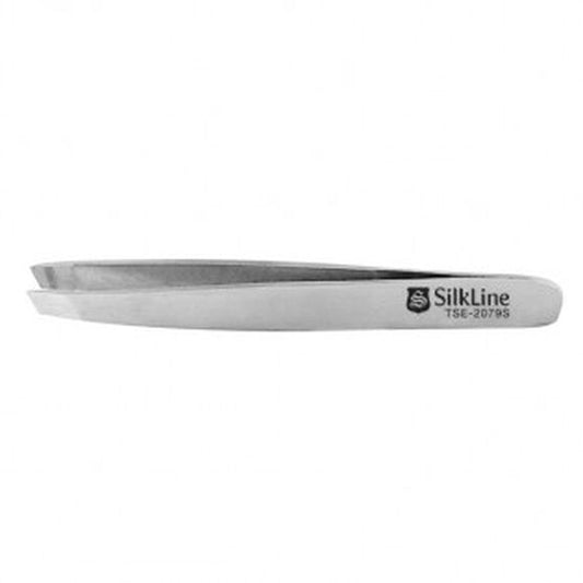 Silkline | Mini Slanted Tip Tweezer w/ Pouch