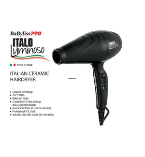 BaBylissPRO | Italo Luminoso Italian Ceramic Hair Dryer